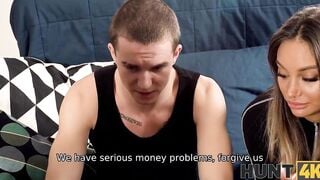 HUNT4K. Robbery ends with a helpless bf selling his yummy Hottie