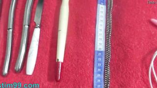 Japanese Fiance Cervix Fucking and insertion two sex toys inside uterus