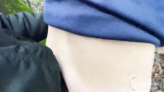 Stunning Italian old gets her booty fucked by her man by the river