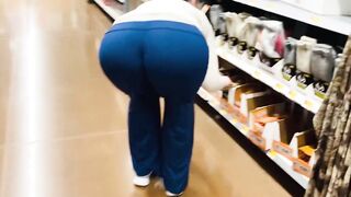 Milf Fat Ass Wedgie at Store