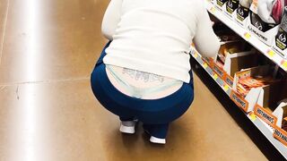 Milf Fat Ass Wedgie at Store
