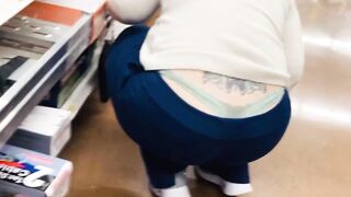 Milf Fat Ass Wedgie at Store