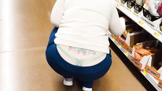 Milf Fat Ass Wedgie at Store