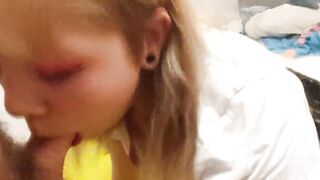 sucking off penis to distract from Dota
