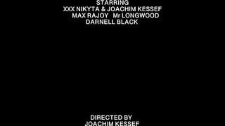 Interracial double anal gang bang with XXX Nikyta squirting while getting double penetration
