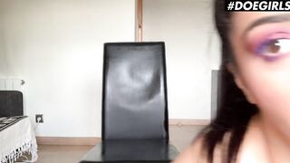DoeGirls - Julia De Lucia Big Titted Romanian Hoe Soak Squirt From Twat And Anal Masturbation With Her Vibrator