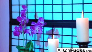Alison Tyler teasing naked into bed