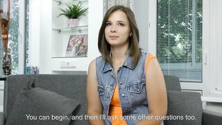 Pretty real pure blonde bimbos from Russia will confirm her virginity before the camera