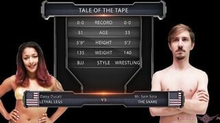 babe black wrestler Daisy Ducati humiliates Sam Solo