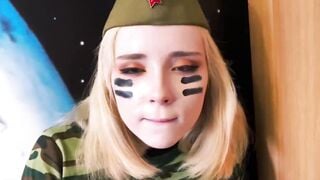 Sweetie fox Hot solo into military style