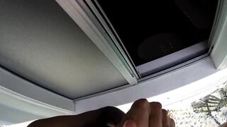 goddess Eighteen Spies on Neighbors and Gets CreamPied into Shower!