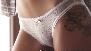 BABES - Solo Emma Mae plays with her pussy