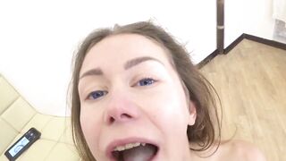HARD ANAL ON A CHAIR BUTT TO MOUTH double penetration WITH TOY ANAL PLEASURE