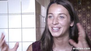 Tanja masturbates outdoors - ersties