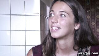 Tanja masturbates outdoors - ersties