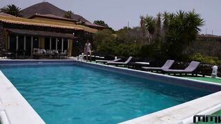 b. cunt with mouth loves nailed inside the pool