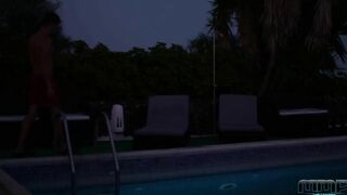 b. cunt with mouth loves nailed inside the pool