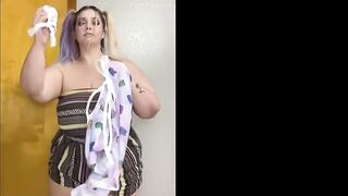 Bbw underwear try on