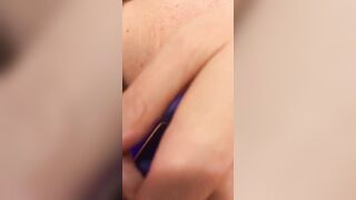 Beauty Blonde Wifey Masturbates with Thrusting Vibrator before Hubby Ejaculates Home
