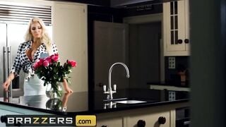 BRAZZERS - Big Boobed Blonde Nicolette Shea Cheats on Hubby with his Brother