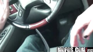 MOFOS - Bombshell 18 Stephani Moretti gets a Super RIDES! To The Hotel