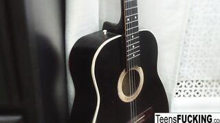 Adorable blonde welcomes him home with hardcore fucking