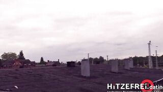 HITZEFREI.dating CAUGHT by POLICE: Blonde cunt with mouth Pounded OUTDOORS (Arteya)