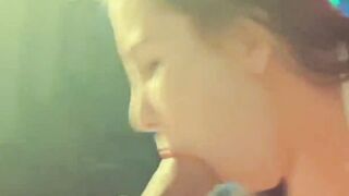 big boobed Goddess blows 2 dicks