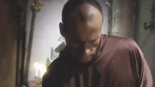 Guy shoves his hand inside Goddess dark hair's snatch then rams