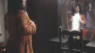 Guy shoves his hand inside Goddess dark hair's snatch then rams
