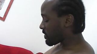 Fat ebony hoe getting boned rough on the couch after HEAD