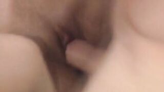 Big Boobed dark hair bitch gets her tight twat slammed