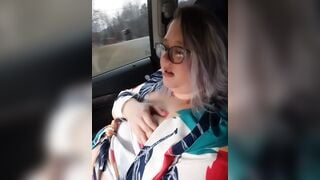 Pawg having fun with her new vibrator