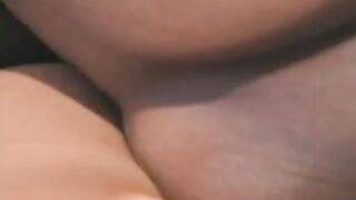 Shaved african stud fucks big tit african bitch's bushy pussy