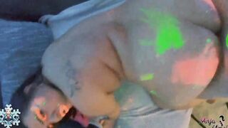 big titted curvy german fucks like filthy inside neon light