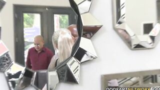 Karma Rx can't resist to a big african penis while cuckold husband just watching