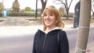 Shy Ugly German College Barely Legal Pickup and Screwed by older Dude