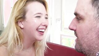 Spit Covered Blonde Loves Hard Sex