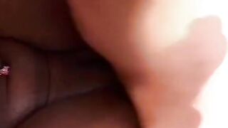 Cutie boobs ebony skank gets Hottie firm fucking from a guy