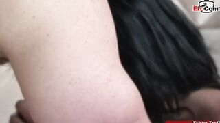 Big Titted tattooed ebony haired Beauty gets her pierced cunt fuck