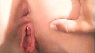 Blond whore gets her tight twat banged!