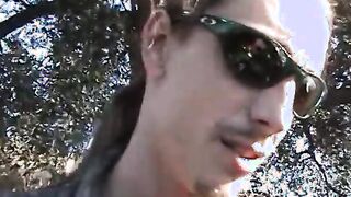Man finds women into the woods and blows her feet then fucks