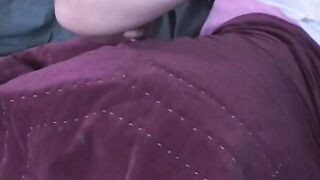 Crazy man sniffs Bae's knickers while jerking off
