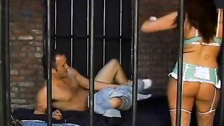 Dominatrix nurse fucks anally her sub into jail