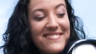 African haired cougar loves huge dick inside her cunt outdoors