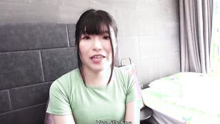 Kaho first time on camera for first porno inside love hotel into Tokyo Japan - Casting couch, interview bald twat, cunnilingus, fingers of babe adorable amateur pt one