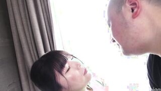 Kaho first time on camera for first porno inside love hotel into Tokyo Japan - Casting couch, interview bald twat, cunnilingus, fingers of babe adorable amateur pt one