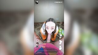 Funny CHALLENGE - my Stepbrother Visited me last Weekend and we did a Live Stream of me Sucking Off his cock - Nata Sweet