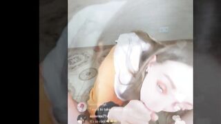 Funny CHALLENGE - my Stepbrother Visited me last Weekend and we did a Live Stream of me Sucking Off his cock - Nata Sweet