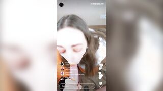 Funny CHALLENGE - my Stepbrother Visited me last Weekend and we did a Live Stream of me Sucking Off his cock - Nata Sweet